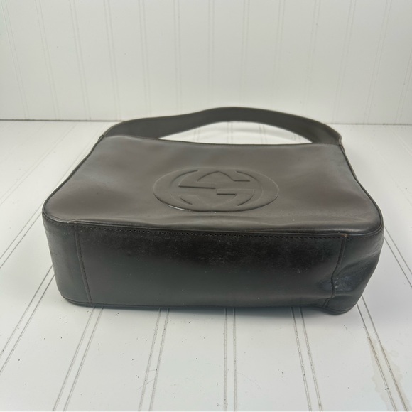 Gucci Dark Brown Leather Shoulder Bag - Picture 5 of 15